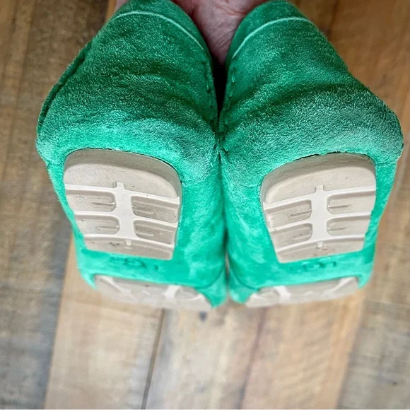UGG Milana Water Resistant Suede Loafers in Verde - Picture 8 of 9